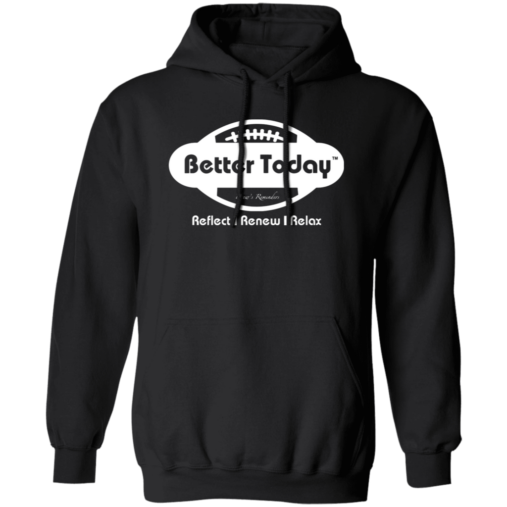 Better Today Football Hoodie White