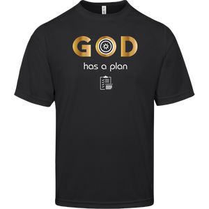 God Has A Plan Performance Mens Tee